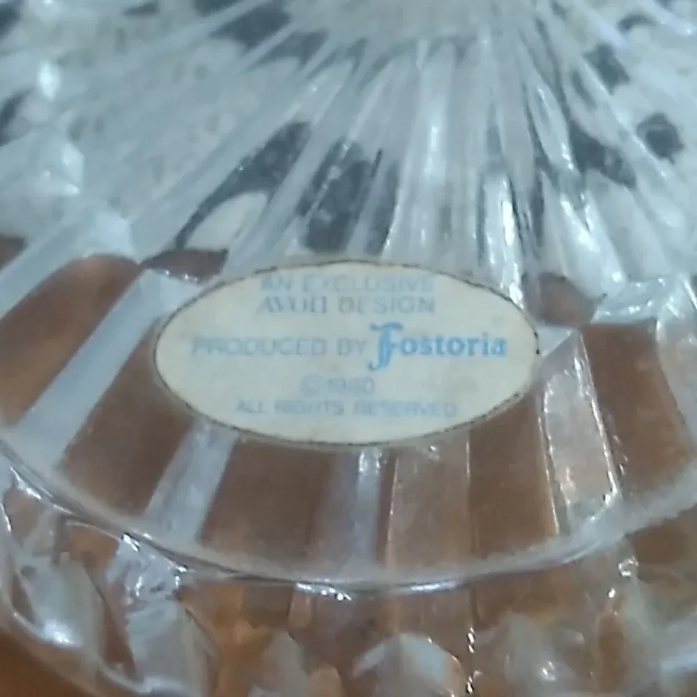 Avon's Fosteria Glass Ring Dish